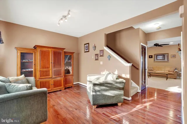 a view of livingroom with furniture and wooden floor