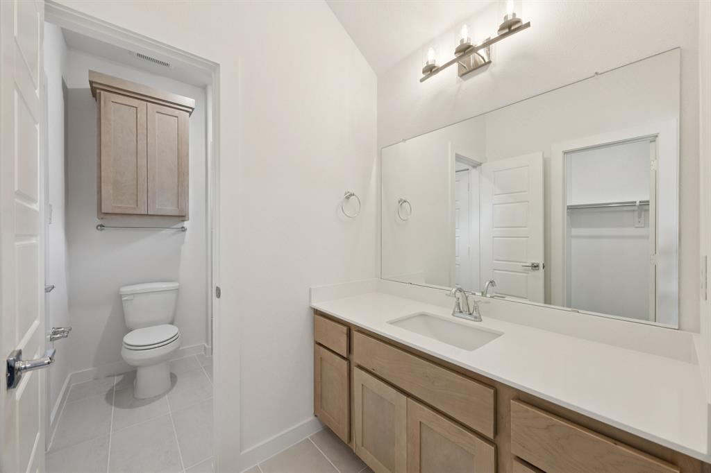 1904 Palmetto Road Celina, TX 75009 - Photo 23 of 32 a bathroom with a sink a toilet and shower
