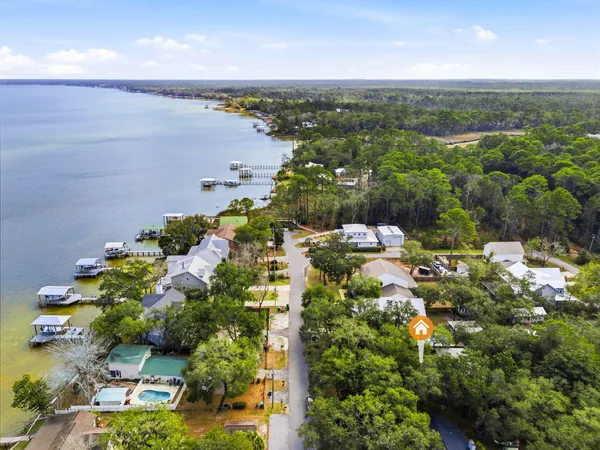 a view of a building with a patio