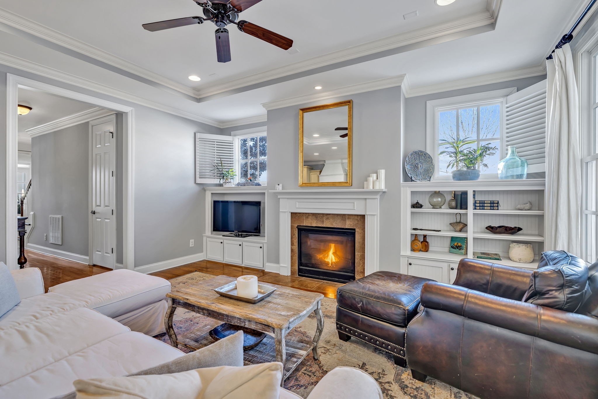 1302 Jewell Avenue Franklin, TN 37064 - Photo 18 of 68 a living room with furniture and a fireplace