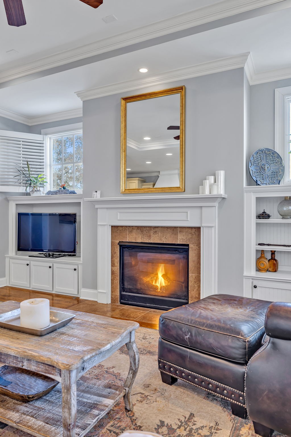 1302 Jewell Avenue Franklin, TN 37064 - Photo 20 of 68 a living room with furniture and a fireplace