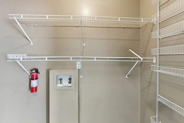 a close view of utility room