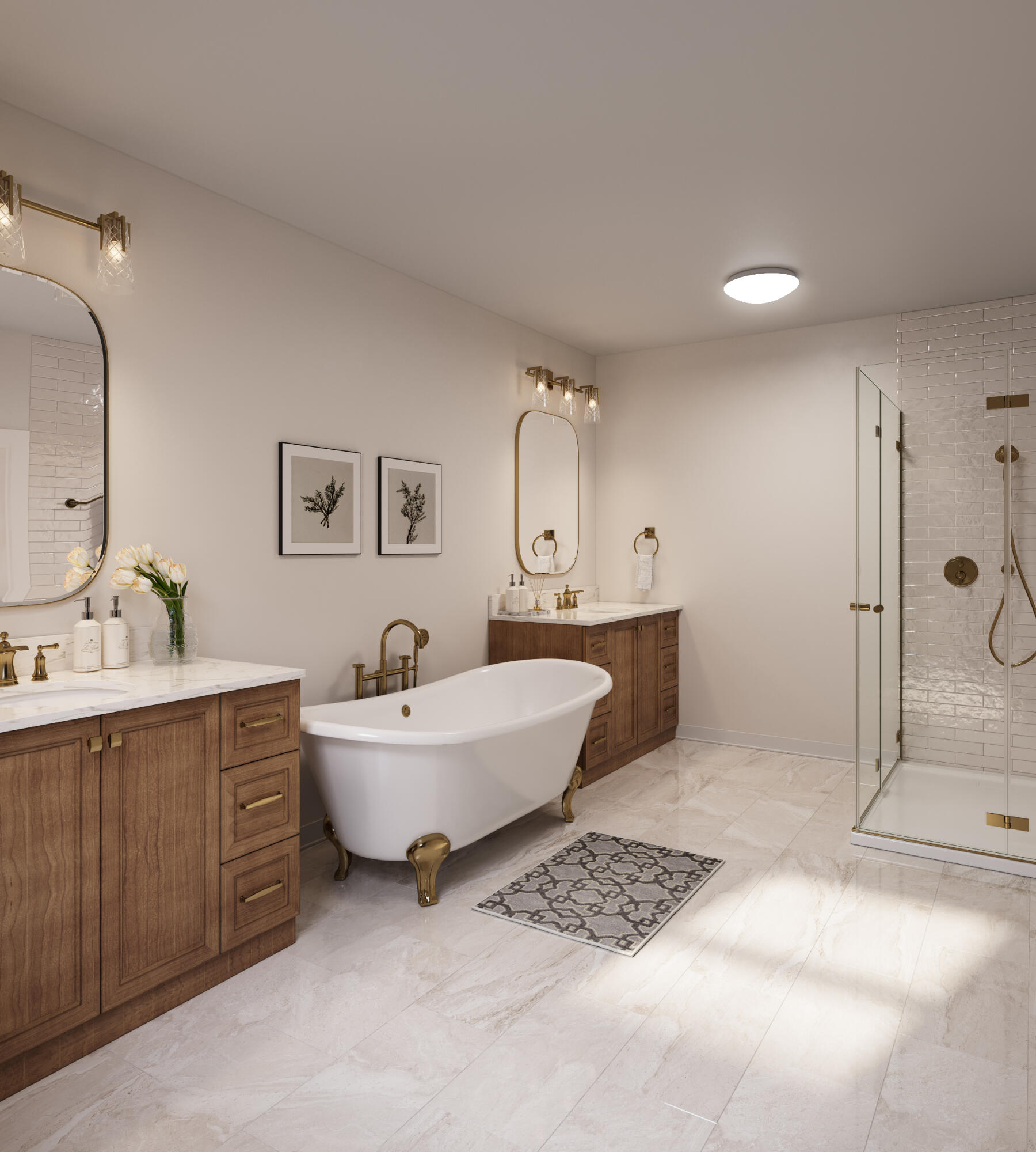 59 Whispering Creek Trail Ringgold, GA 30736 - Photo 11 of 24 Main Bathroom Rendering