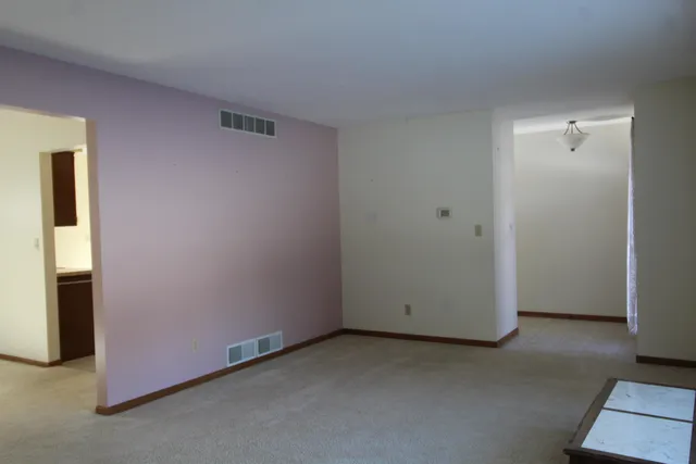 a view of an empty room