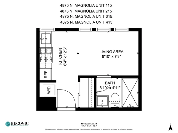 $1,246 | 4875 North Magnolia Avenue, Unit 315, Chicago, IL 60640