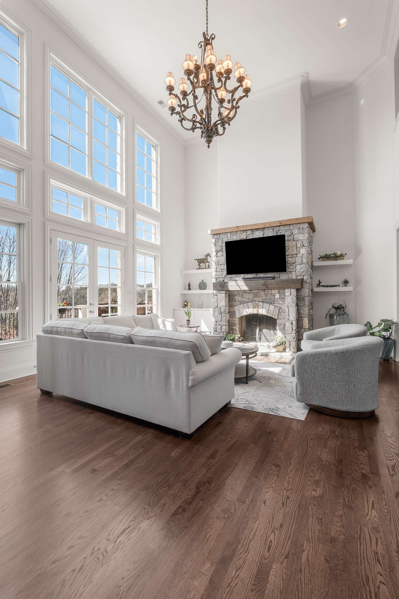 673 Legends Crest Drive Franklin, TN 37069 - Photo 14 of 81 a living room with furniture and a flat screen tv