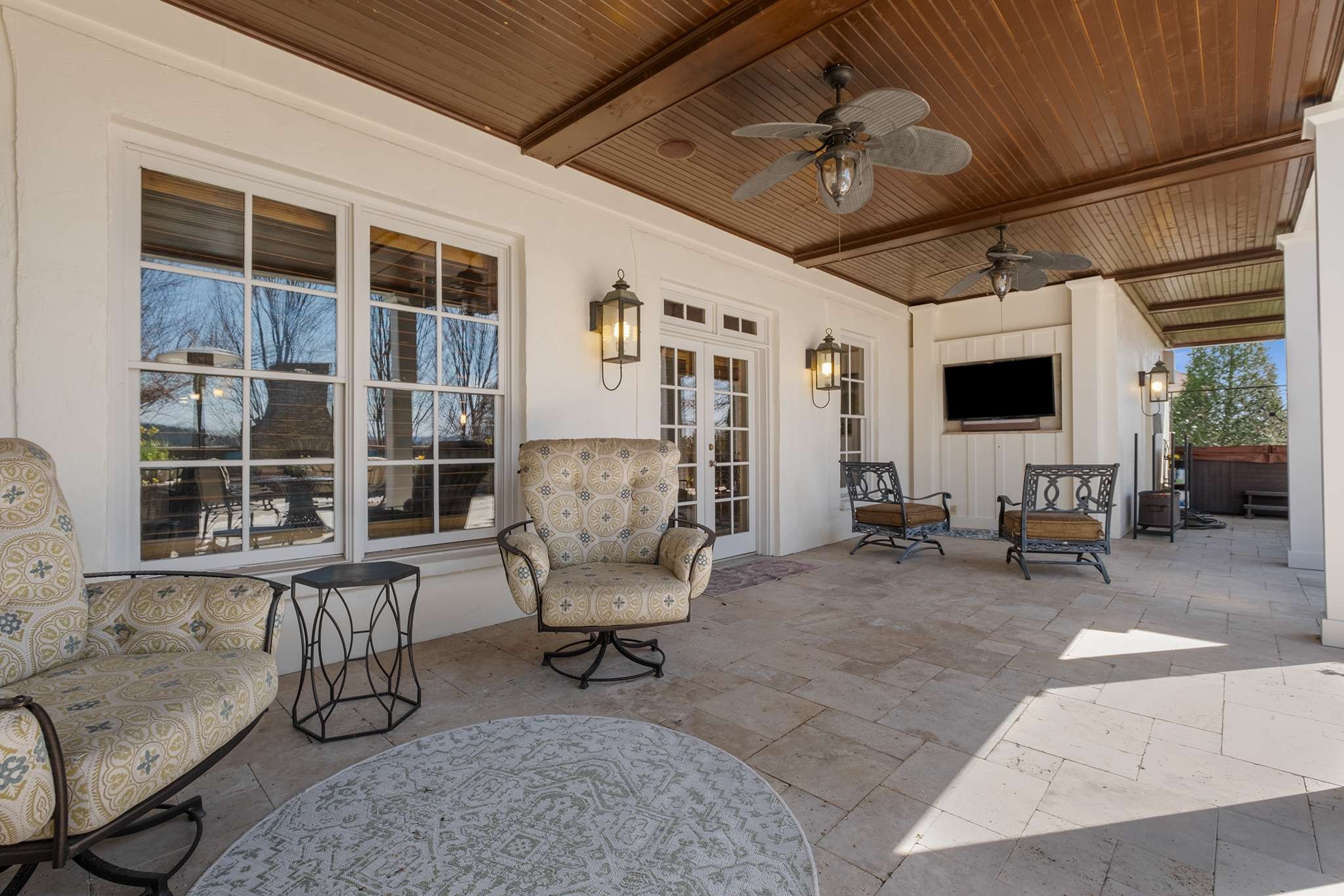 673 Legends Crest Drive Franklin, TN 37069 - Photo 65 of 81 a living room with furniture a fireplace and a flat screen tv