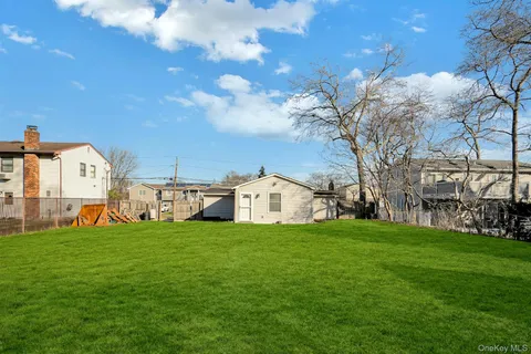 a view of a trees with a big yard