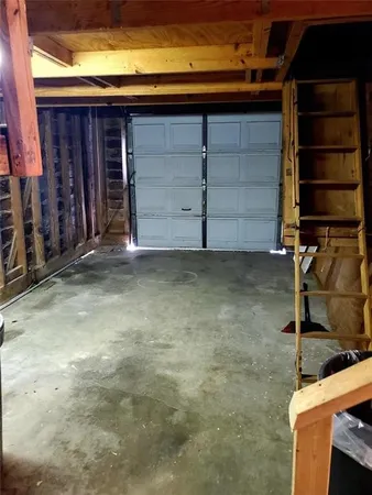 a view of a room with an empty space