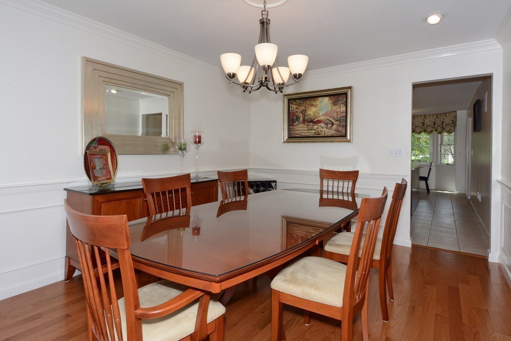 52 Powder Hill Way, Unit 52 Westborough, MA 01581 - Photo 10 of 38 a view of a dining room with furniture and wooden floor