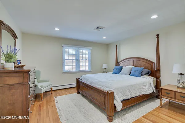 an aerial view of houses with outdoor space