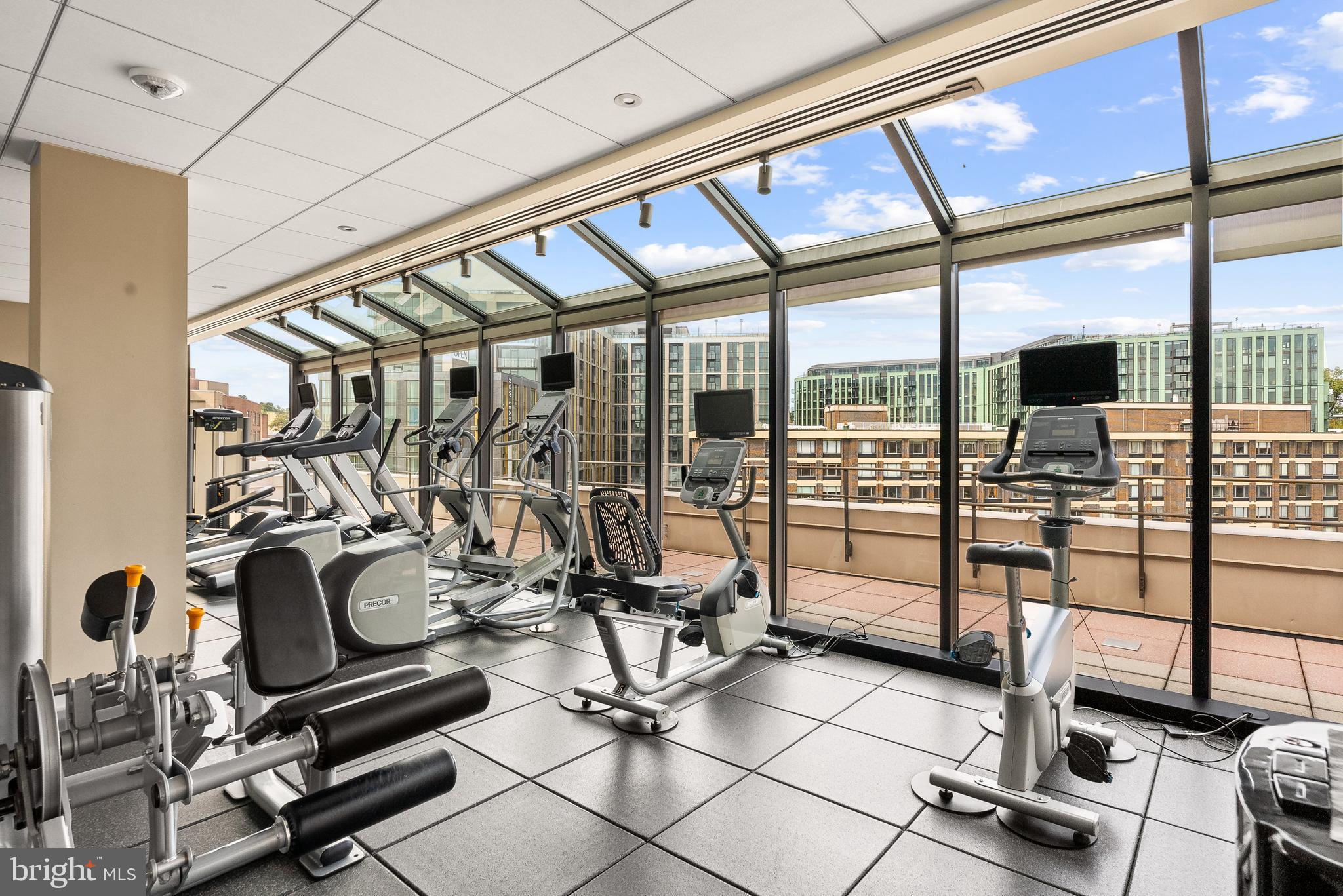2700 Calvert Street Northwest, Unit 418 Washington, DC 20008 - Photo 22 of 28 a view of a room with gym equipment