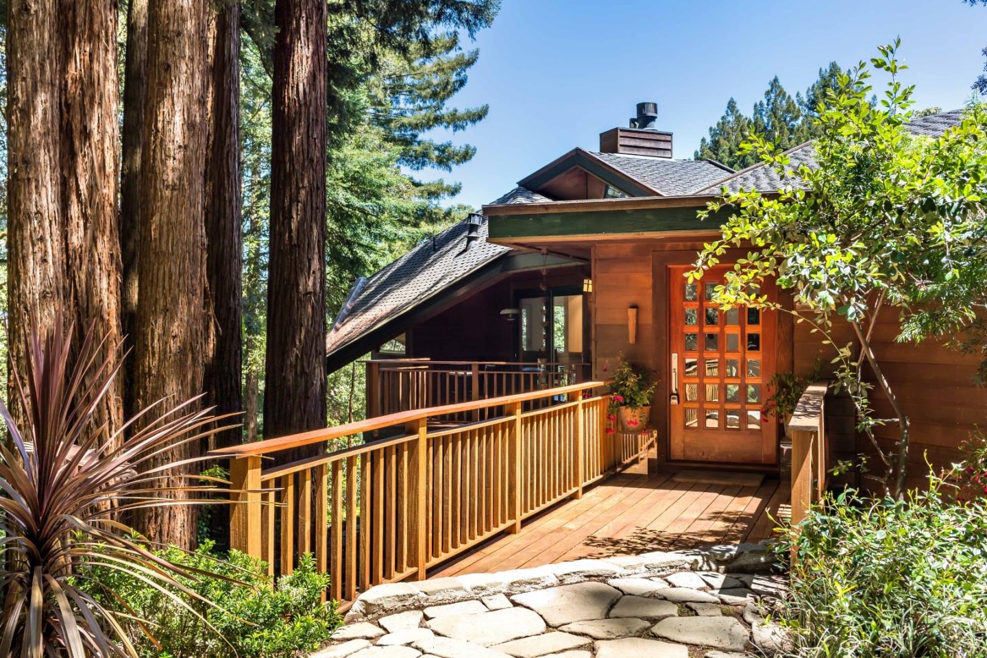 147 Summit Road Woodside, CA 94062 - Photo 1 of 32 a view of a pathway of a house