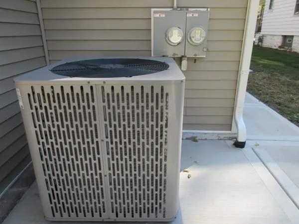 a view of a door and a window