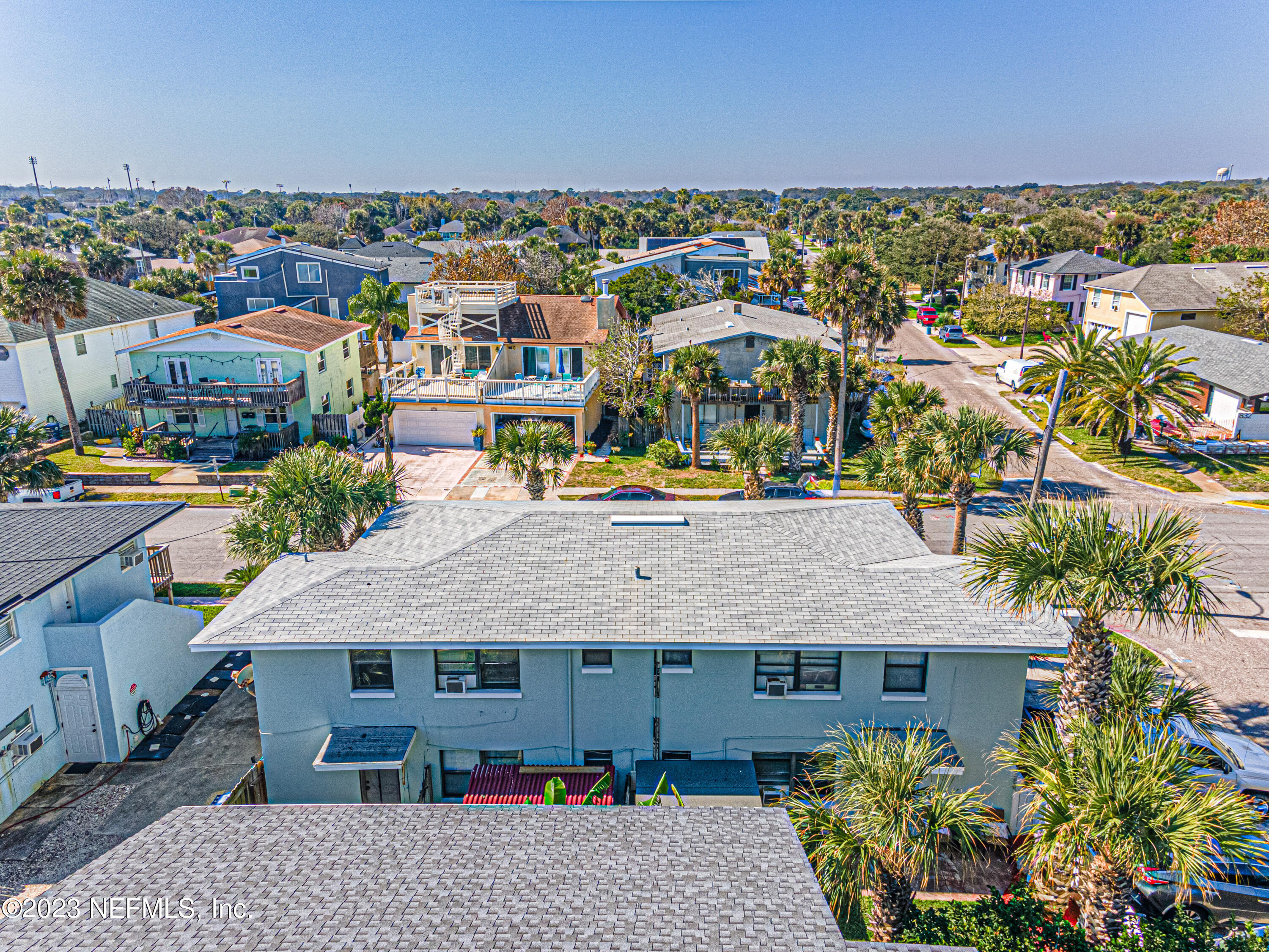 1907 First Street Neptune Beach, FL 32266 - Photo 24 of 29 an aerial view of a house with a ocean view
