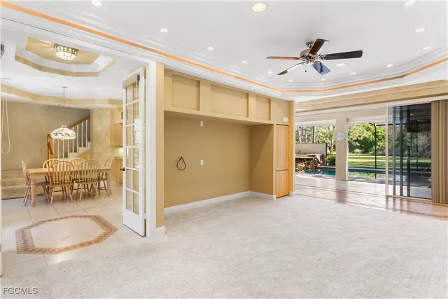 a view of a livingroom with natural light