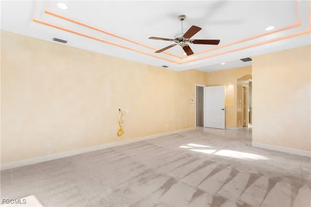 a view of a room with natural light