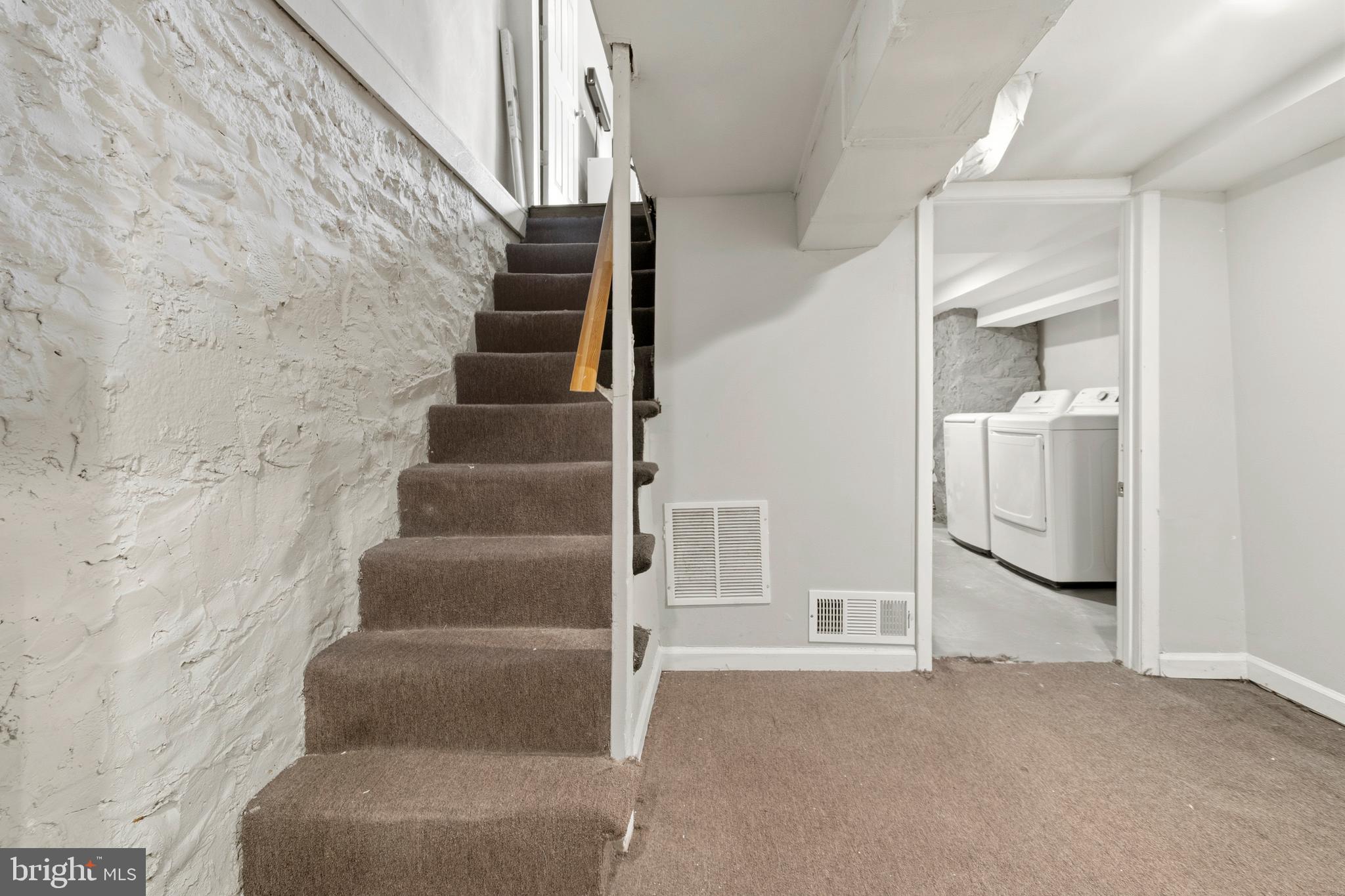 815 Brooks Lane Baltimore, MD 21217 - Photo 37 of 47 Laundry Room and Basement Staris