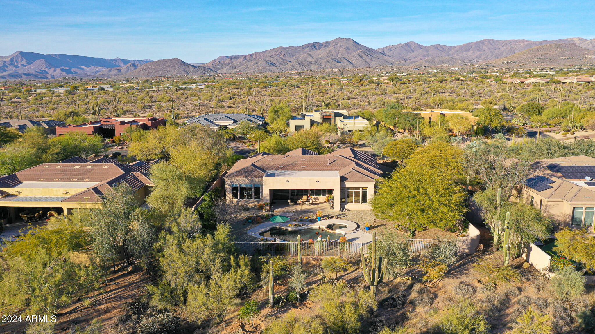 8533 East Montello Road Scottsdale, AZ 85266 - Photo 33 of 35 Aerial of Backyard