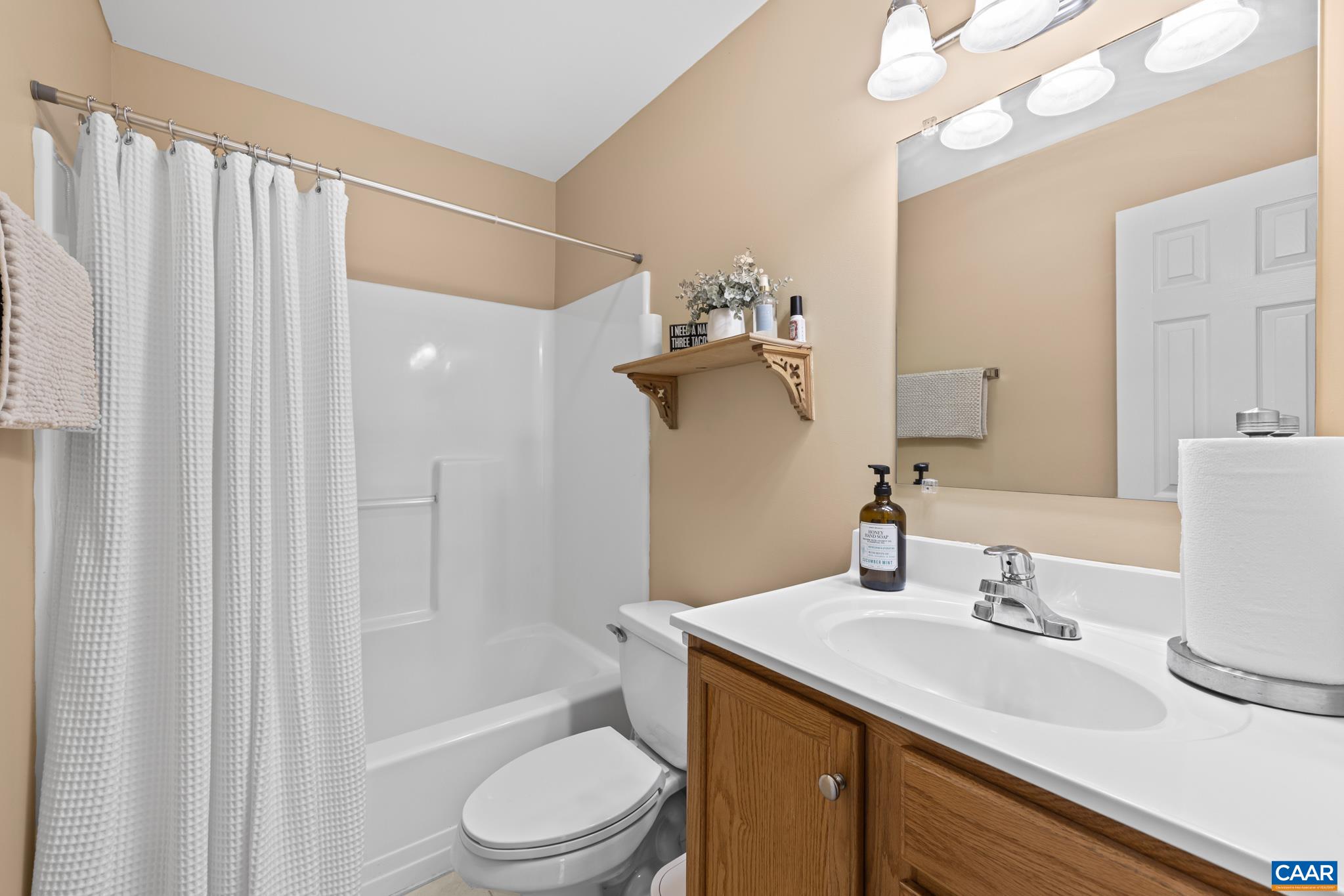 464 Hummingbird Road Scottsville, VA 24590 - Photo 21 of 31 a bathroom with a sink a toilet and shower