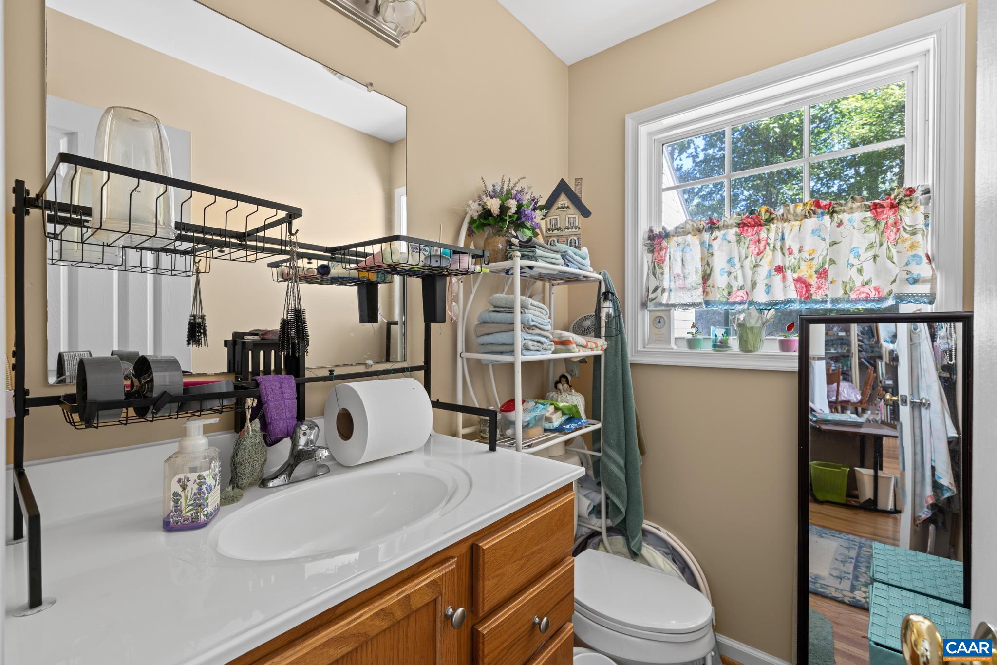 464 Hummingbird Road Scottsville, VA 24590 - Photo 28 of 31 a bathroom with a sink mirror vanity and toilet
