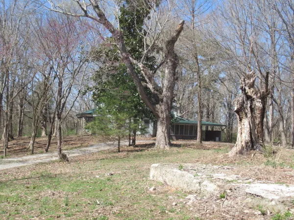 a house with trees in front of it
