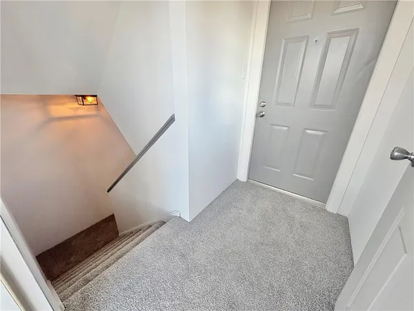 a view of city from a balcony