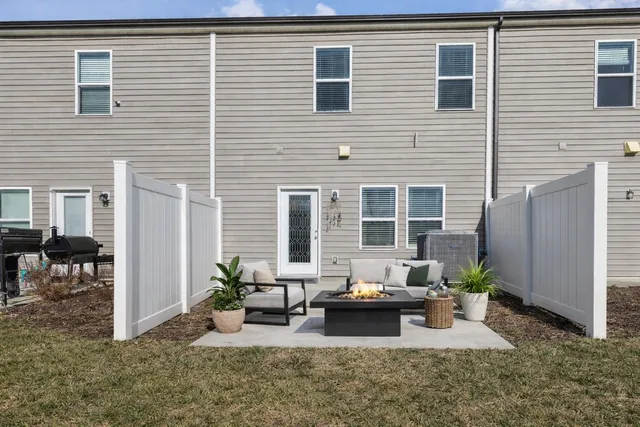a view of a house with a patio
