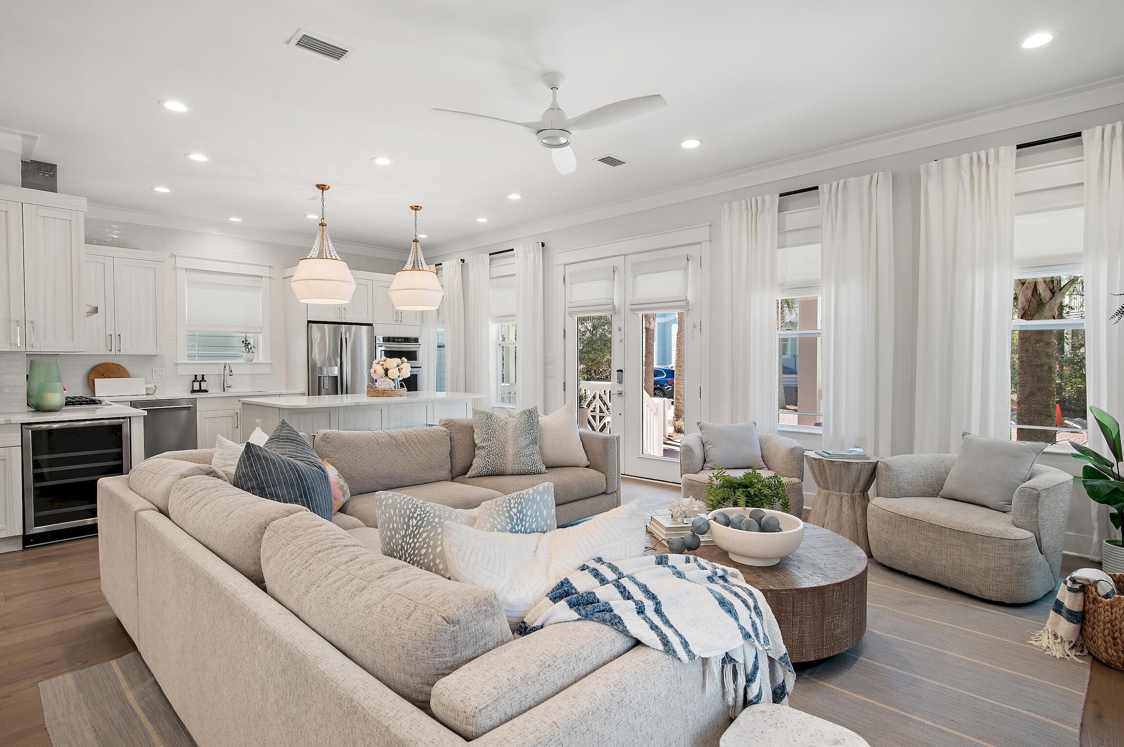 59 Lifeguard Loop Inlet Beach Inlet Beach, FL 32461 - Photo 12 of 47 a living room with furniture and a large window