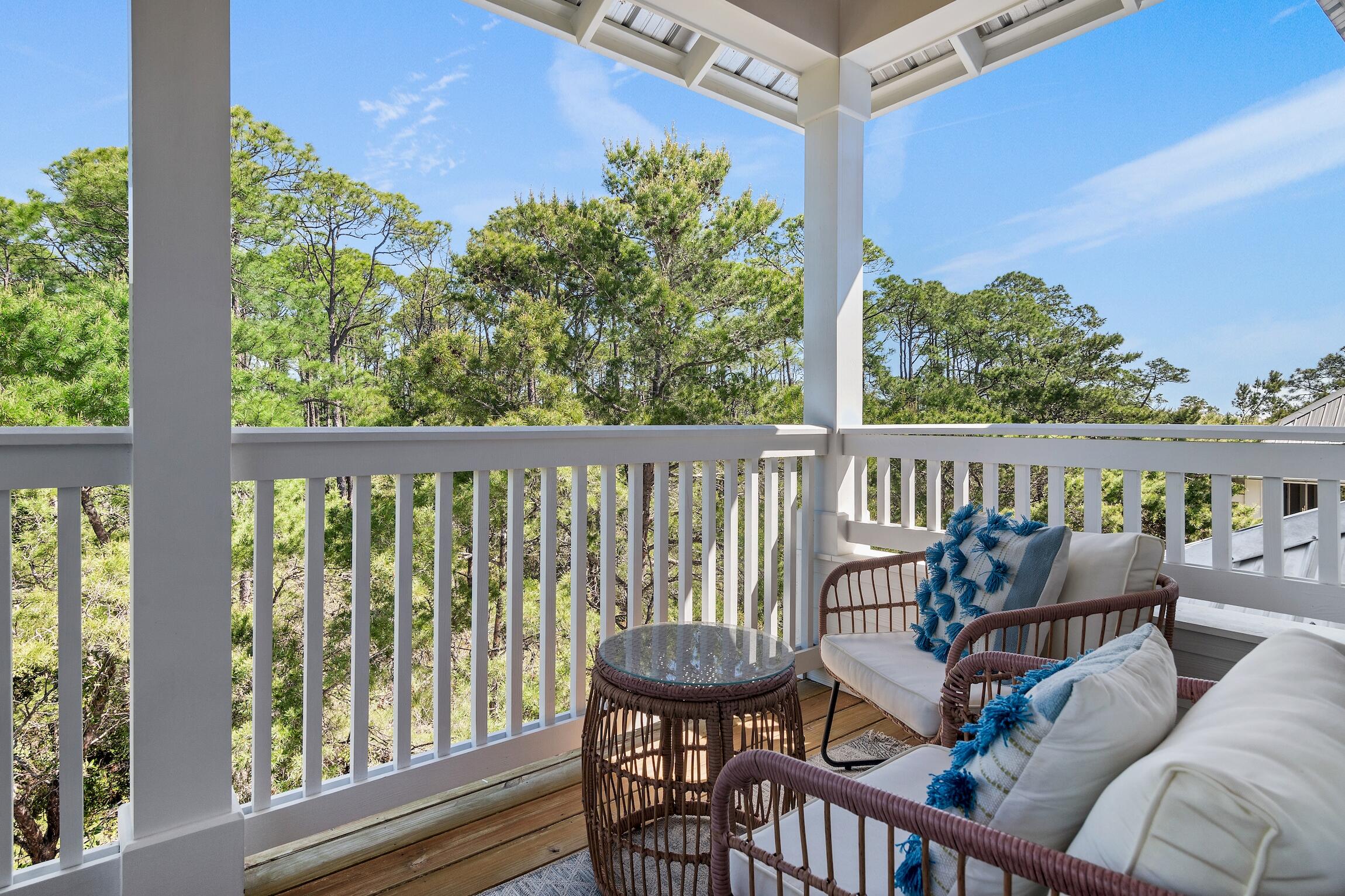 59 Lifeguard Loop Inlet Beach Inlet Beach, FL 32461 - Photo 40 of 47 a view of a balcony with chairs