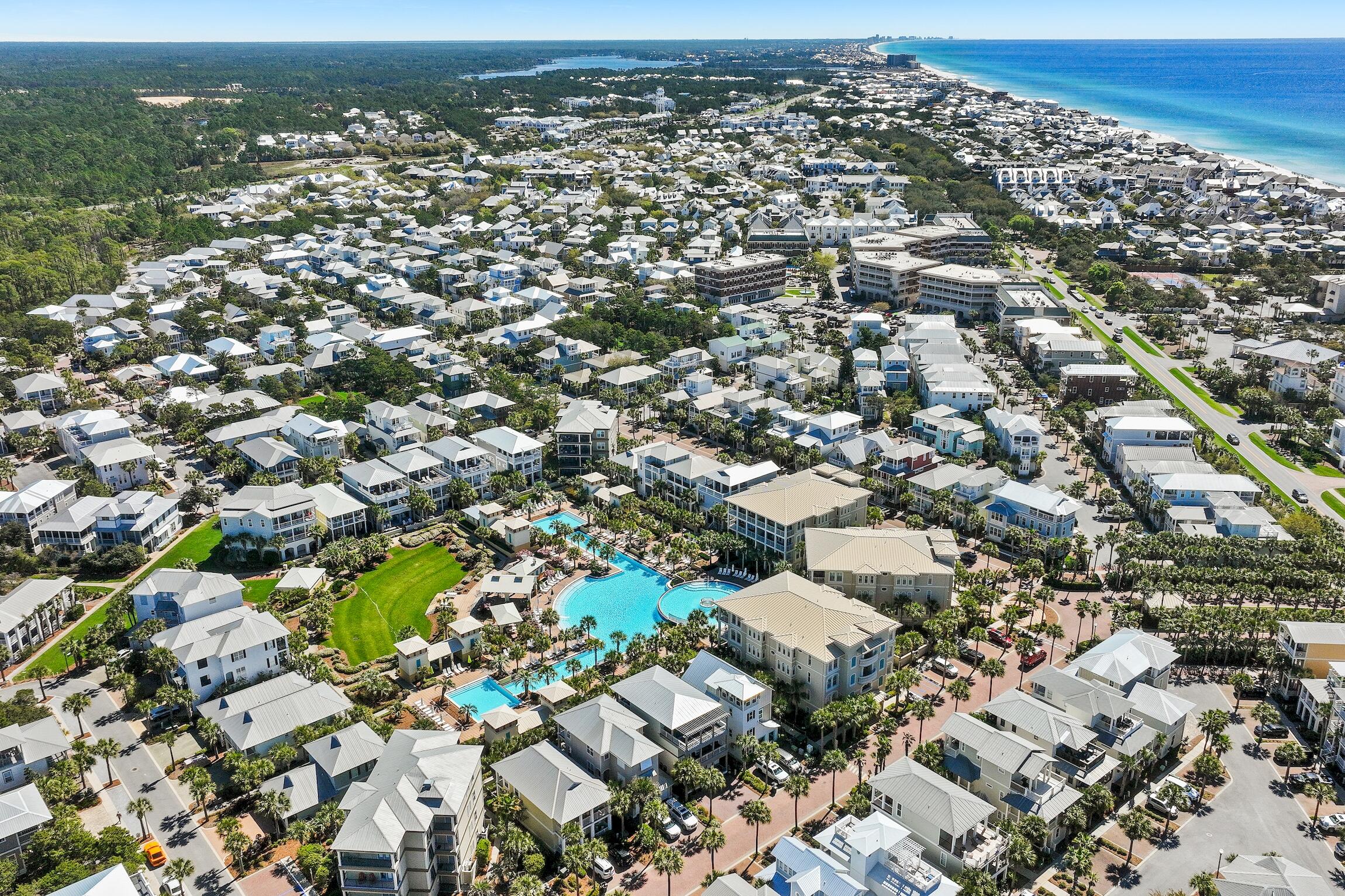 59 Lifeguard Loop Inlet Beach Inlet Beach, FL 32461 - Photo 45 of 47 an aerial view of a city with lots of residential buildings