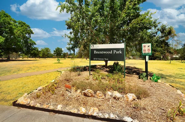 a view of a ocean with a park