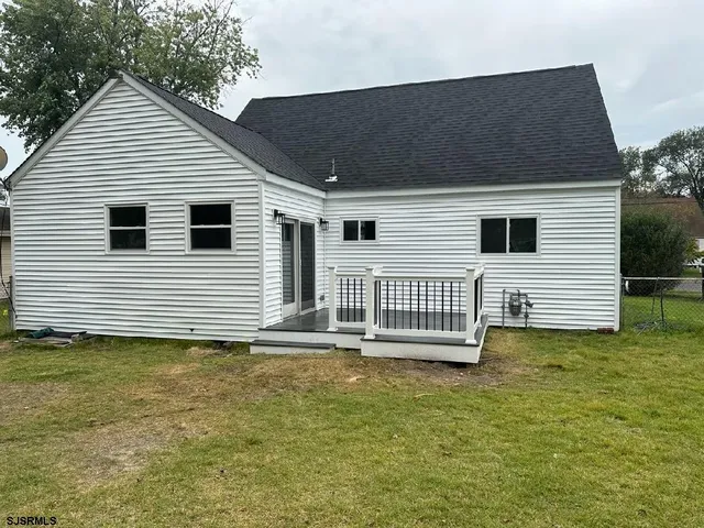 a backyard of a house
