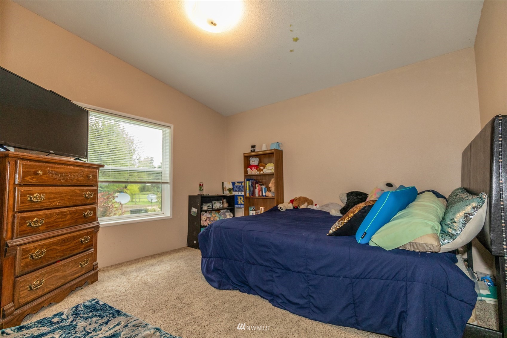 11205 180th Lane Southwest Rochester, WA 98579 - Photo 27 of 33 a bed sitting in a bedroom next to a window with dresser
