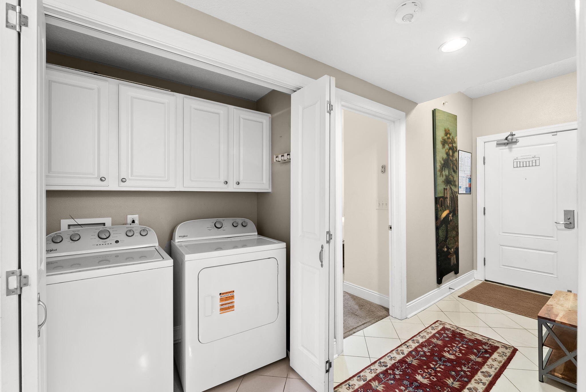 17281 Front Beach Road, Unit 502 Panama City Beach, FL 32413 - Photo 27 of 41 Laundry Area Tucked Away