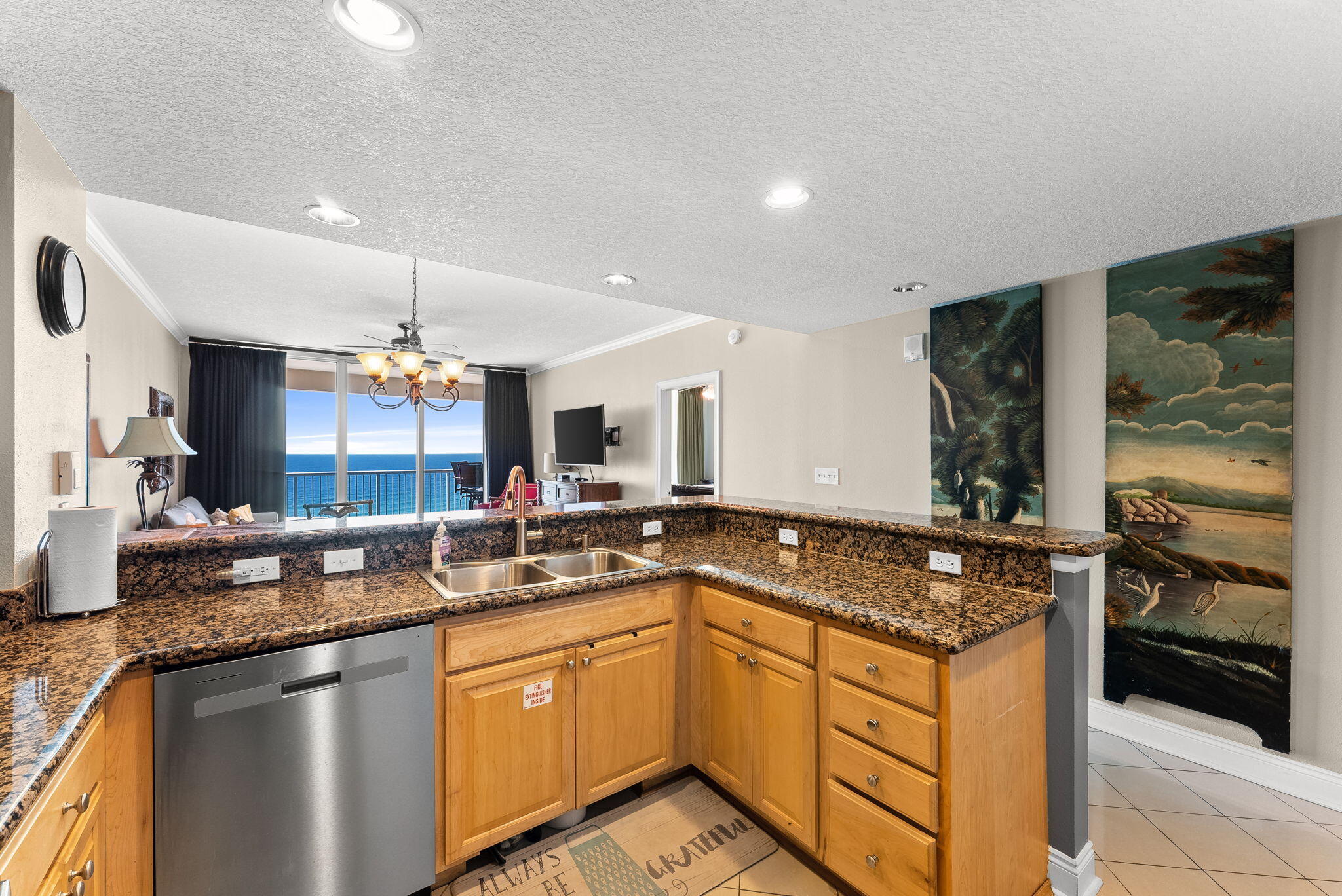 17281 Front Beach Road, Unit 502 Panama City Beach, FL 32413 - Photo 10 of 41 Kitchen with a View