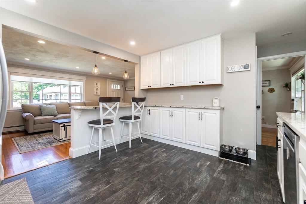 23 Thistledale Road Wakefield, MA 01880 - Photo 13 of 41 a view of kitchen with furniture and wooden floor
