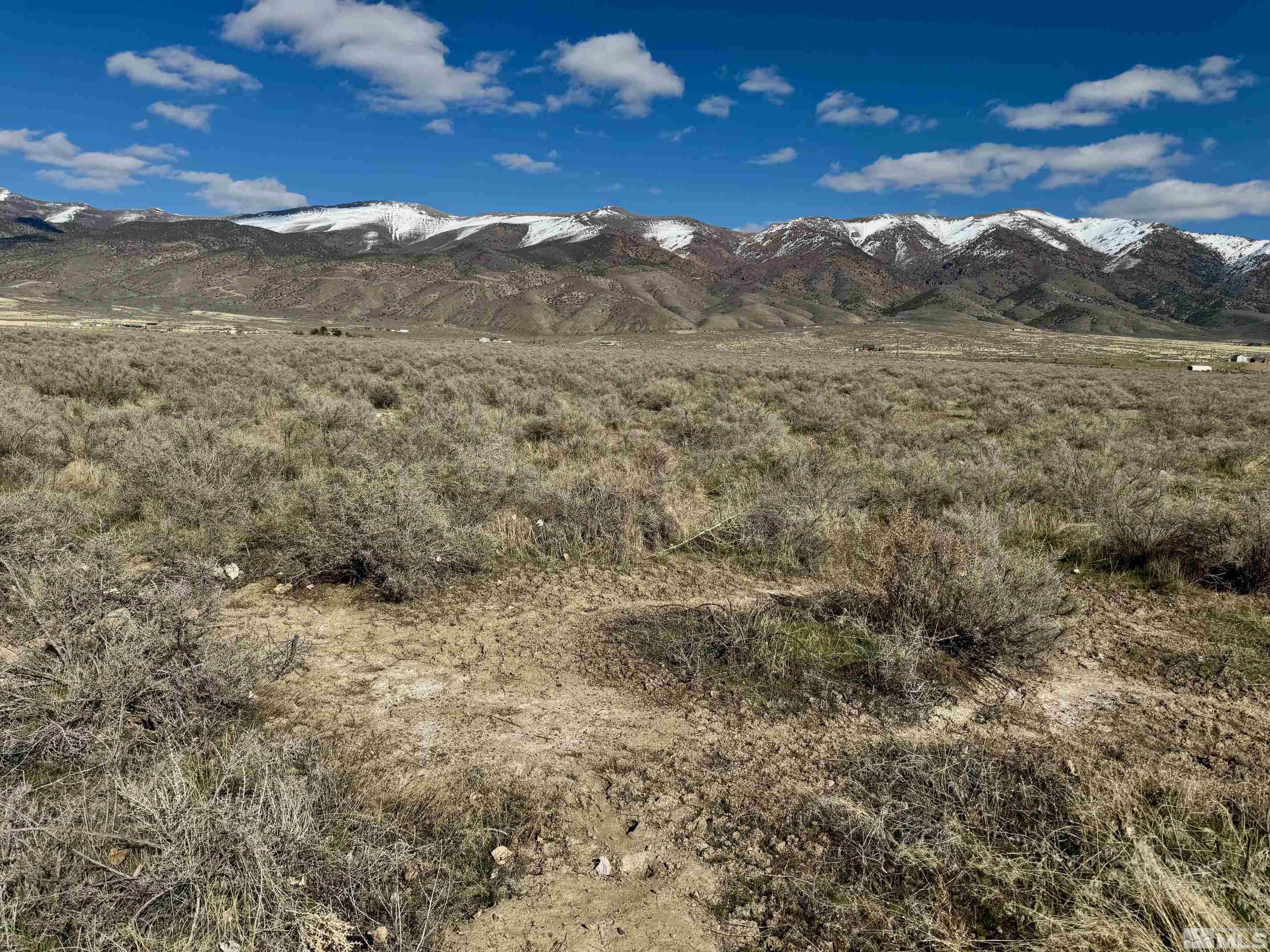 22580 Button Lake Trail, Unit 202 Lovelock, NV 89419 - Photo 12 of 29 a view of a dry yard with mountains in the background