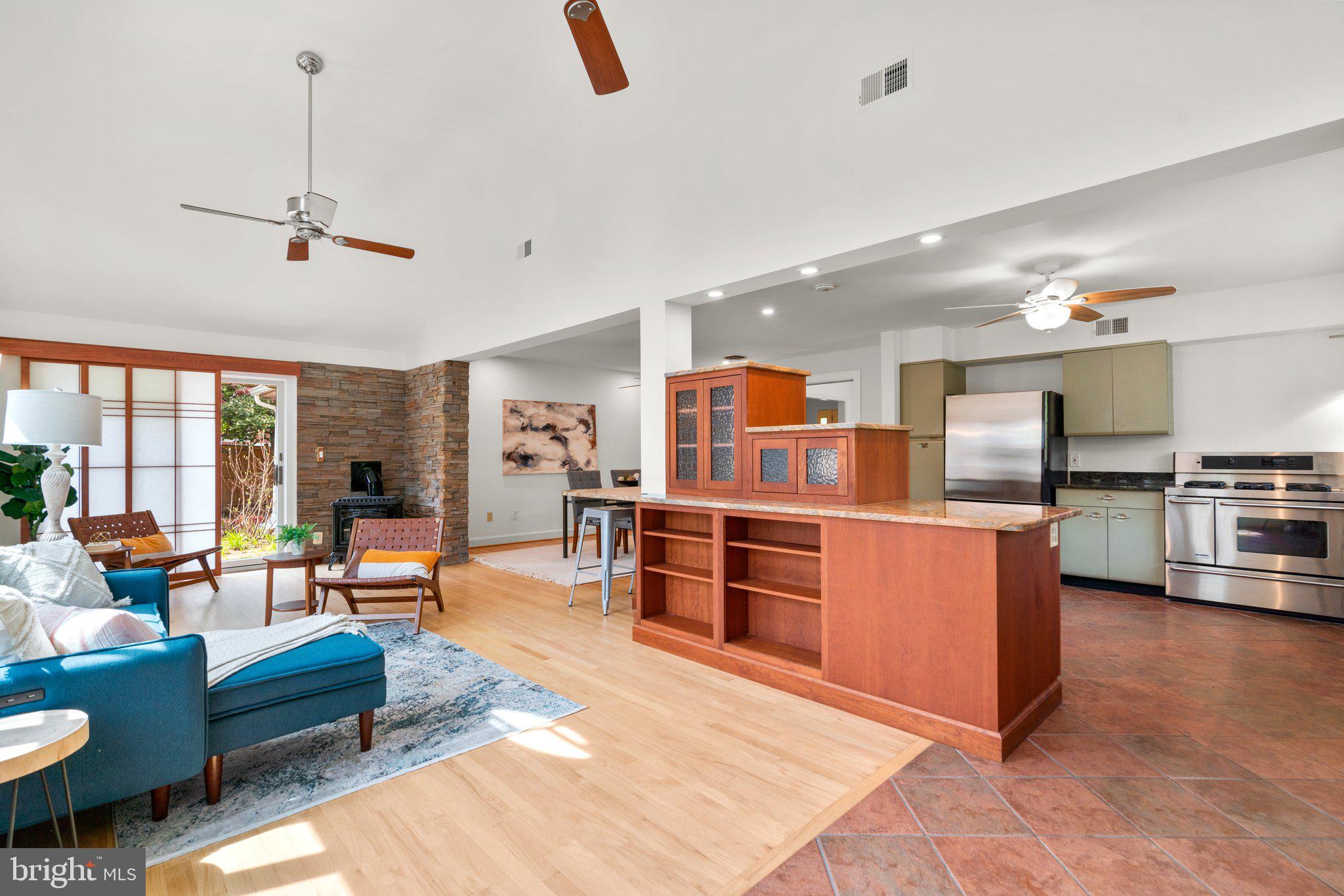 9315 Harvey Road Silver Spring, MD 20910 - Photo 19 of 44 Family Room open to kitchen and leads to backyard