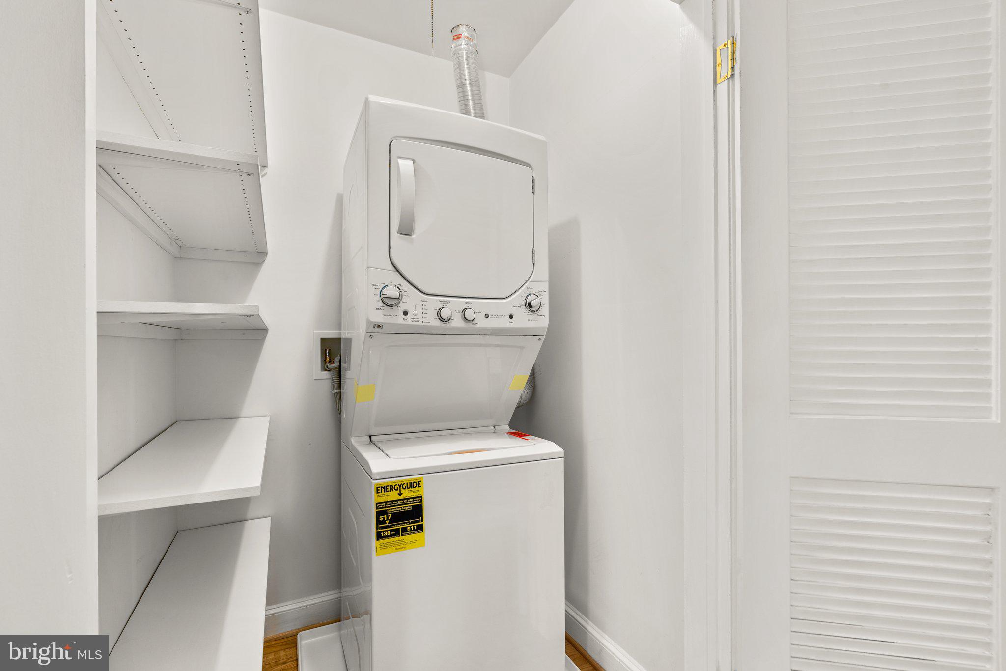 9315 Harvey Road Silver Spring, MD 20910 - Photo 30 of 44 Main Level stacked washer/dryer