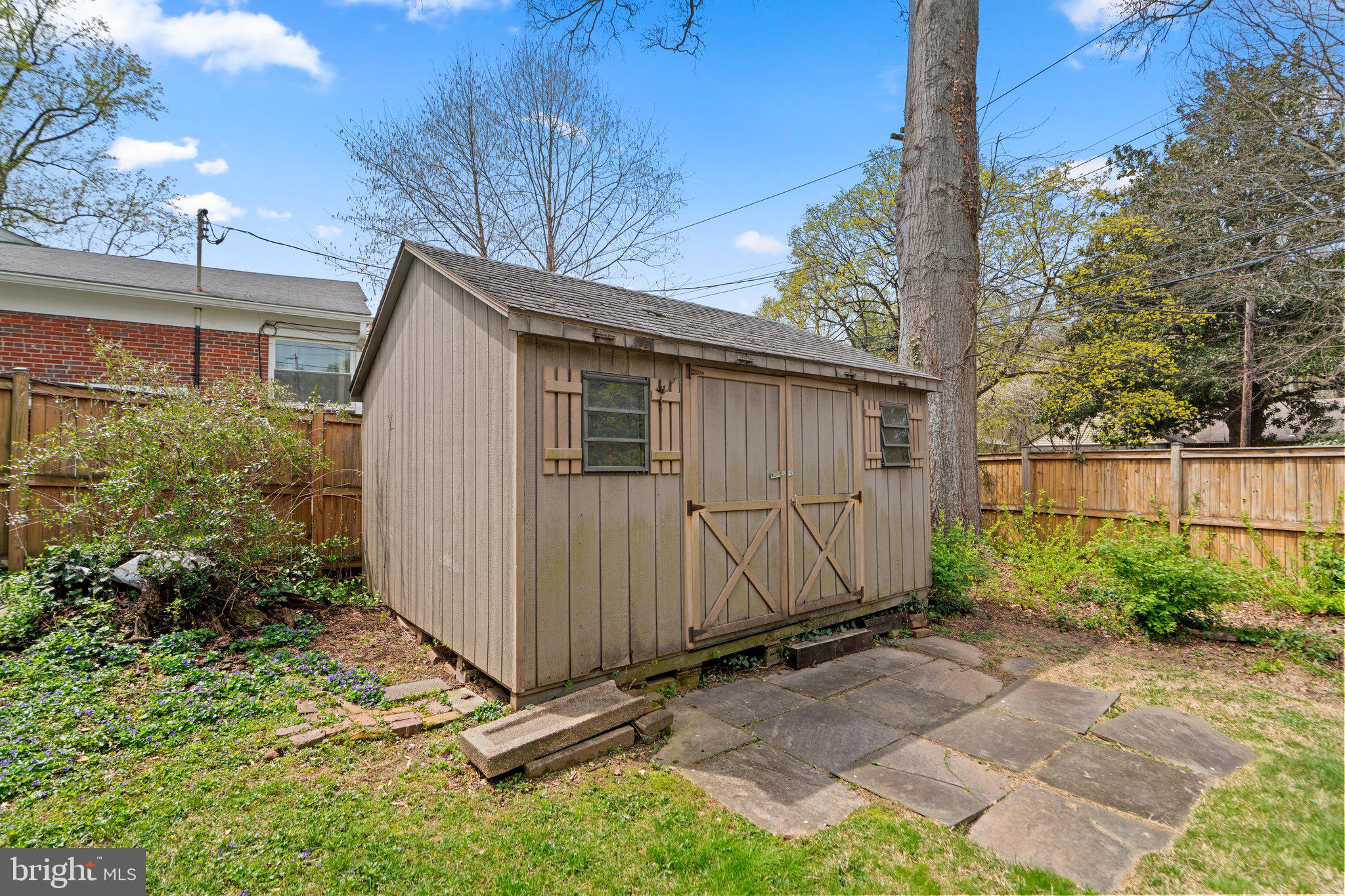 9315 Harvey Road Silver Spring, MD 20910 - Photo 39 of 44 Backyard with #2 sheds and fully fenced