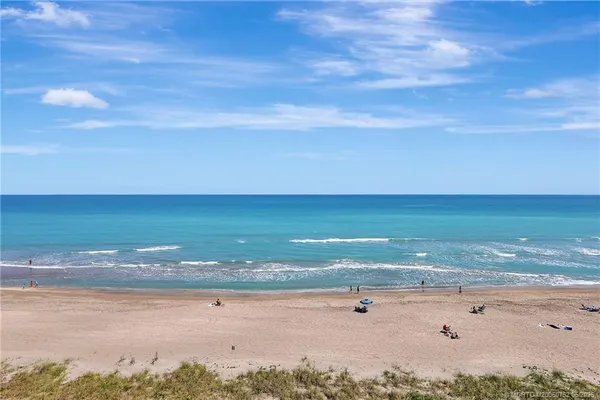 a view of an ocean beach