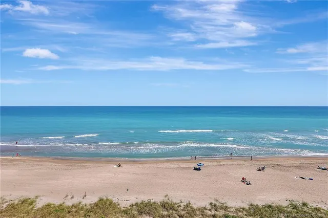 a view of an ocean beach