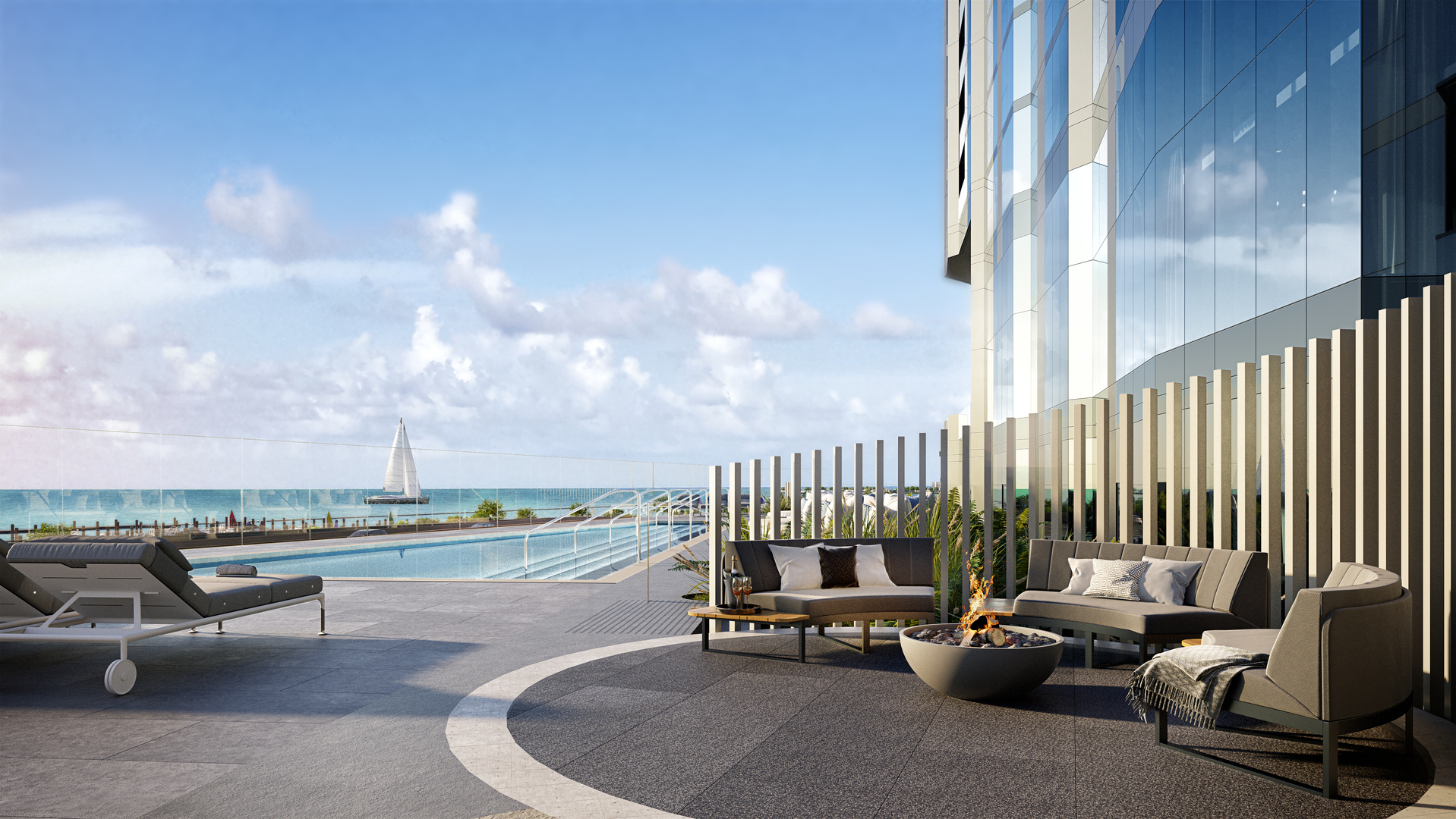 211 North Harbor Drive, Unit 1308 Chicago, IL 60601 - Photo 12 of 33 a balcony with furniture and city view