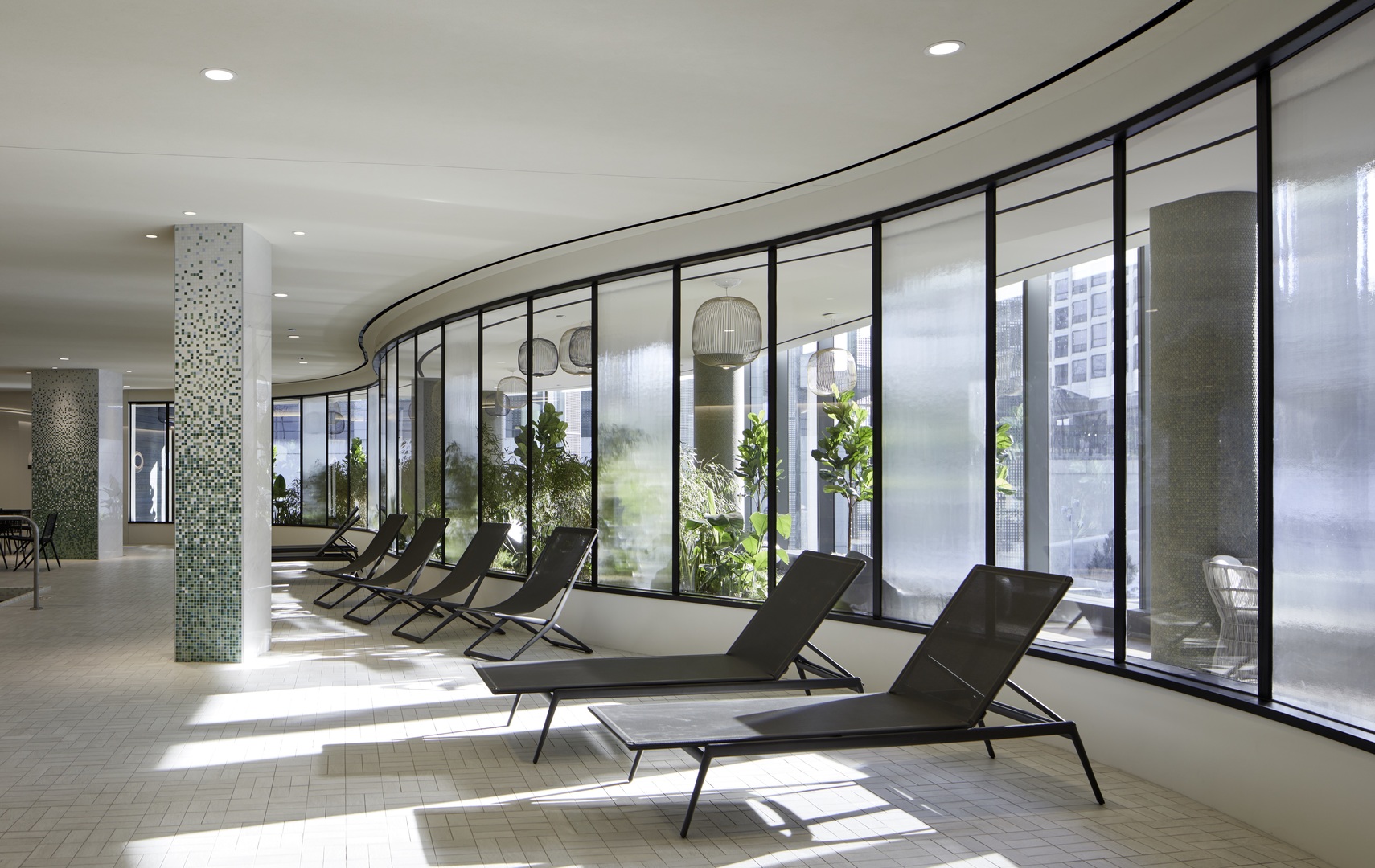 211 North Harbor Drive, Unit 1308 Chicago, IL 60601 - Photo 16 of 33 a view of a living room with furniture and floor to ceiling window