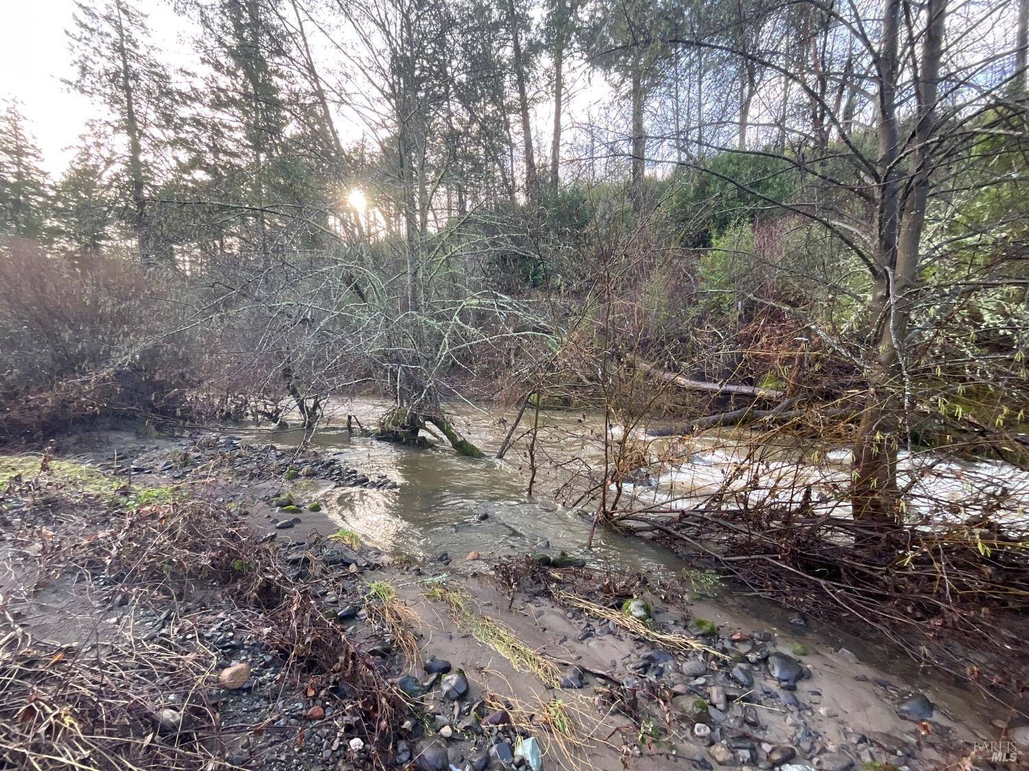 2858 Porter Creek Road Santa Rosa, CA 95404 - Photo 13 of 22 Mark West Creek runs through the backside of the property.