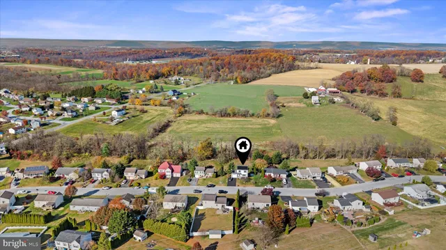 an aerial view of residential building with outdoor space