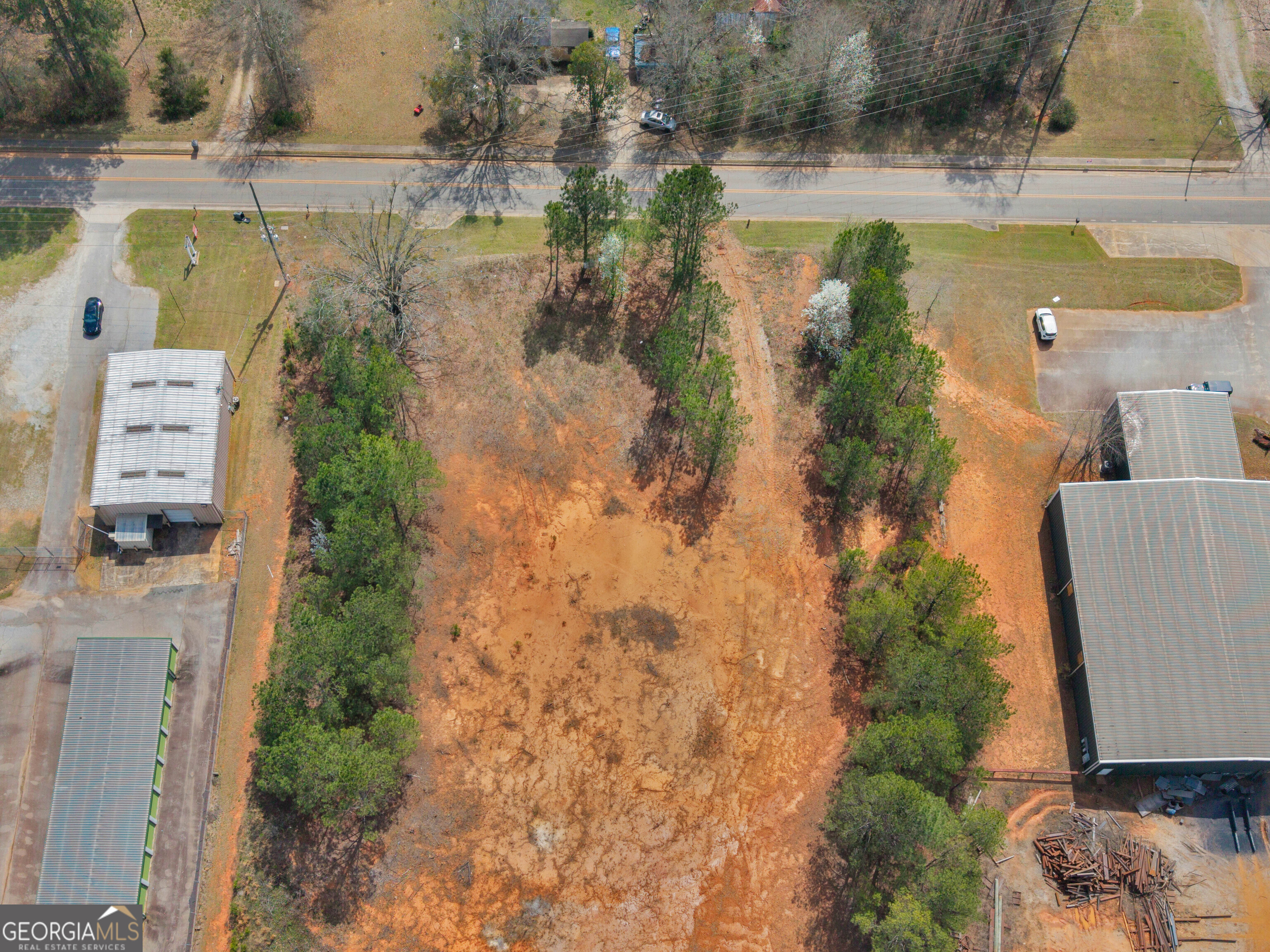 0 County Farm Road Williamson, GA 30292 - Photo 8 of 9 an aerial view of a house with a yard