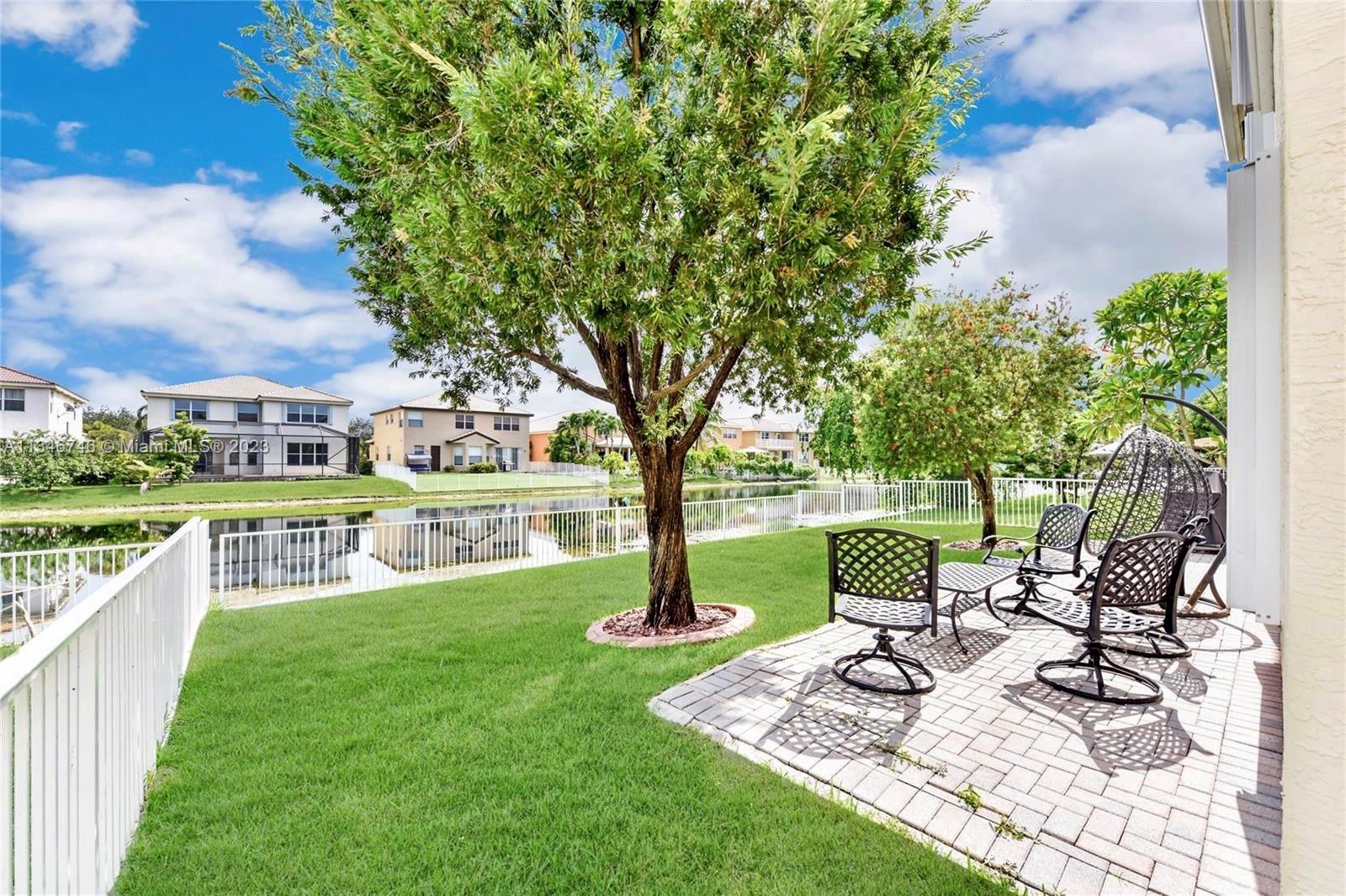 16392 Southwest 29th Street Miramar, FL 33027 - Photo 5 of 30 a garden view with a seating space