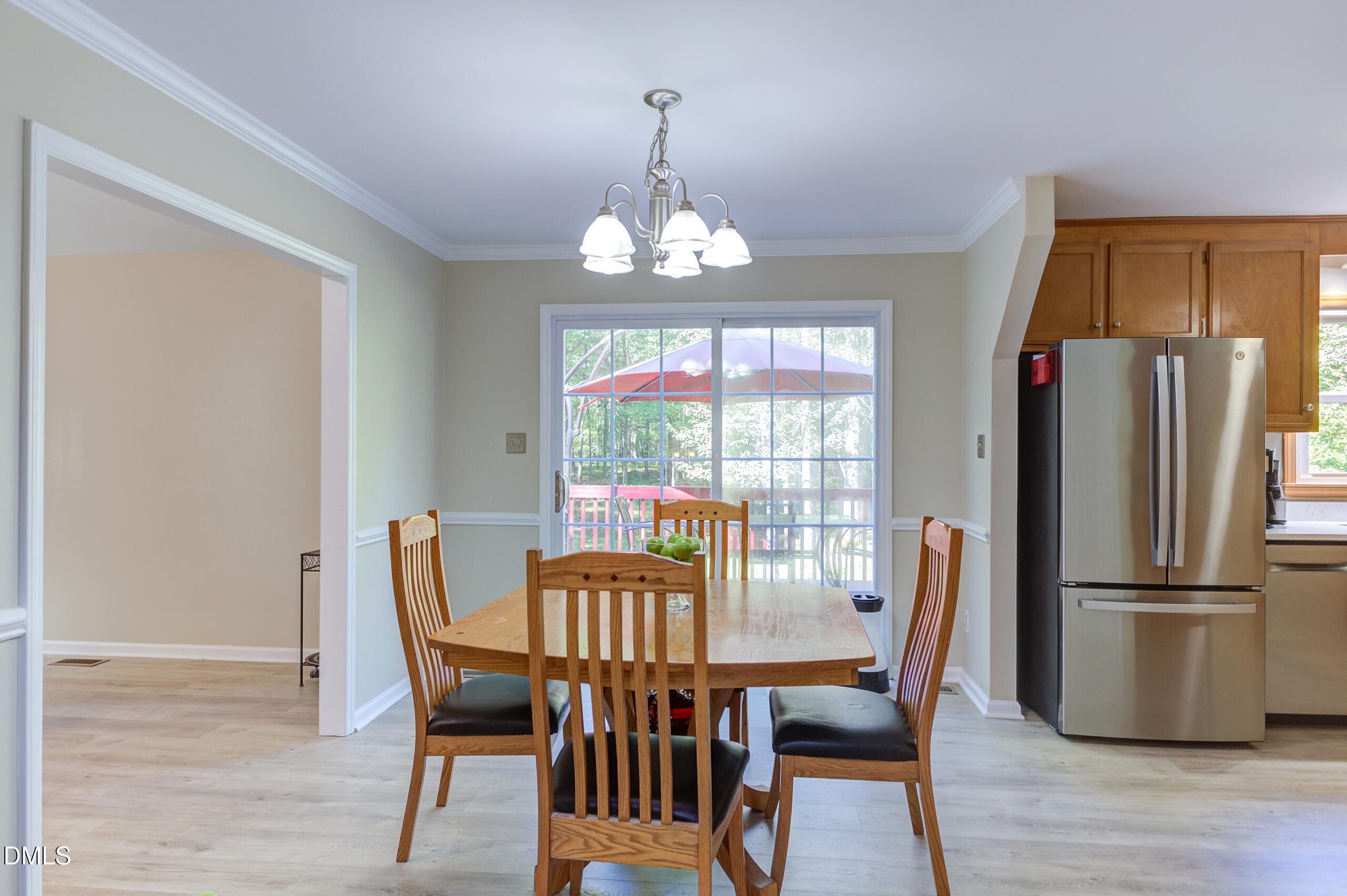 2120 New Sharon Church Road Hillsborough, NC 27278 - Photo 18 of 51 a view of a dining room with furniture window and wooden floor